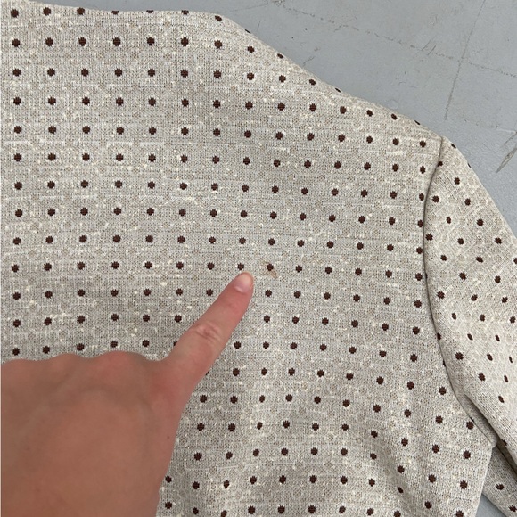 Vintage 70’s Deadstock Handmade Matching Set Dress & Belted Jacket Polka Dot - Picture 14 of 14